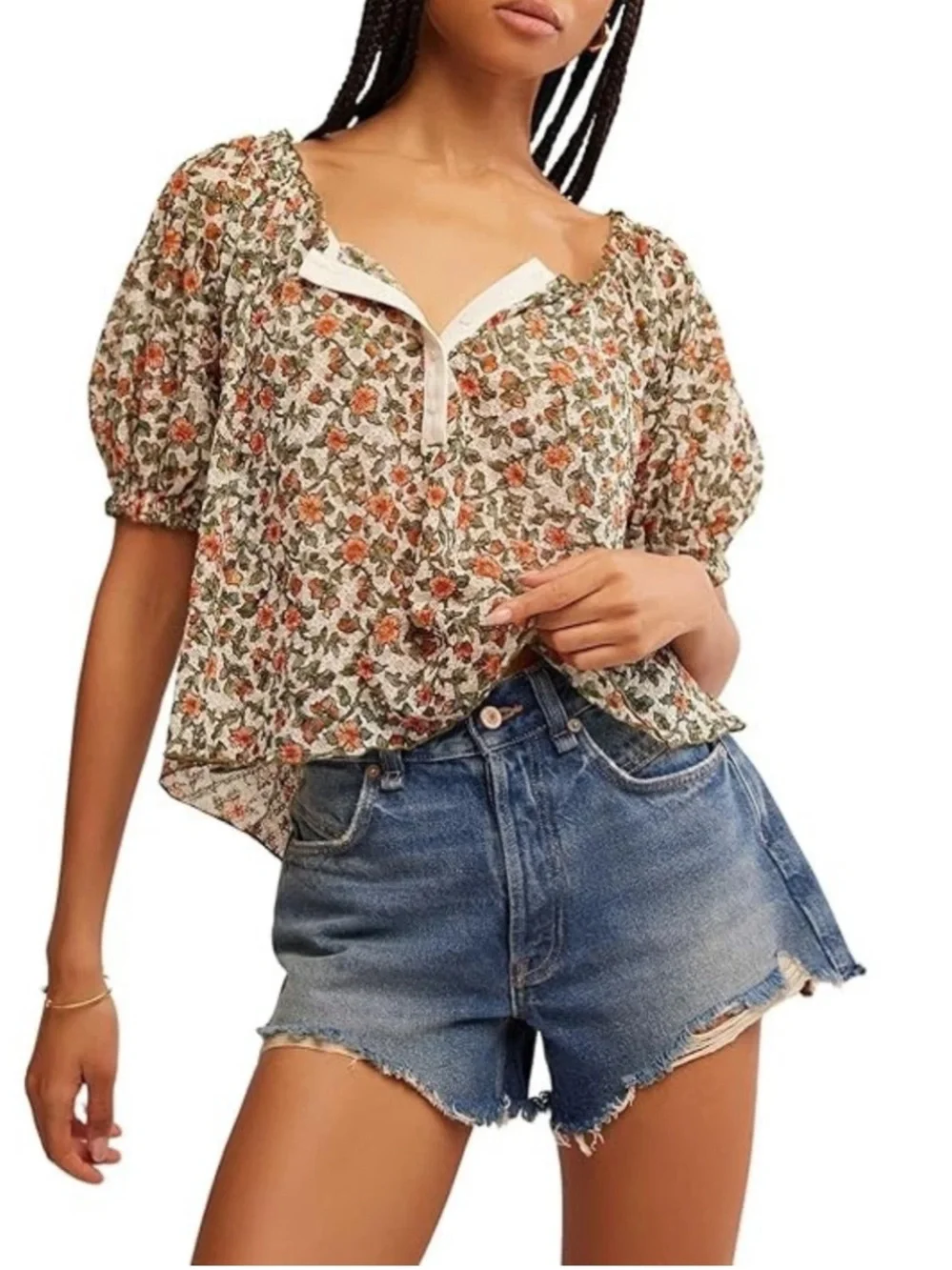 Free People Astra Peasant Top